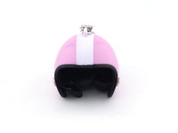 Miniature Helmet keyring / keychain pink