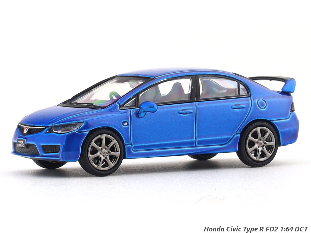 Honda Civic Type R FD2 Blue 1:64 DCT diecast scale model car miniature