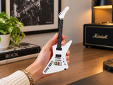 Jägermeister Inspired Wooden Miniature Guitar 25cm with Stand | Music Décor Collectible