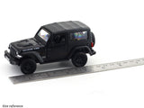 Jeep Wrangler Rubicon 2dr matte black 1:33-42 RMZ City licensed pull back car scale model
