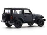 Jeep Wrangler Rubicon 2dr matte black 1:33-42 RMZ City licensed pull back car scale model