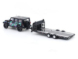Jeep Wrangler + Trailer HKS Livery 1:64 TimeMicro Diecast Scale Model Car Set | Custom 4x4 Collectible | Buy in India