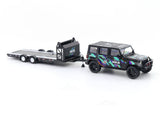 Jeep Wrangler + Trailer HKS Livery 1:64 TimeMicro Diecast Scale Model Car Set | Custom 4x4 Collectible | Buy in India