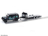 Jeep Wrangler + Trailer HKS Livery 1:64 TimeMicro Diecast Scale Model Car Set | Custom 4x4 Collectible | Buy in India