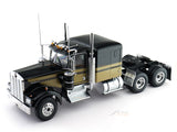 Kenworth W900 Truck Tractor black 1:18 Road Kings Diecast Scale Model Truck Collectible | American Semi Truck