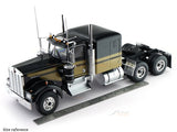 Kenworth W900 Truck Tractor black 1:18 Road Kings Diecast Scale Model Truck Collectible | American Semi Truck