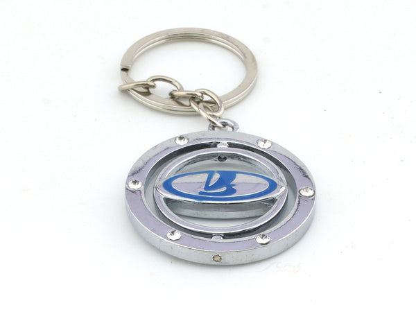 Lada logo chrome metal keyring / keychain
