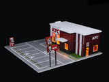 KFC Restaurant 1:64 MoreArt Diorama with LED Lights | Scale Model Display Collectible