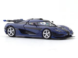 Koenigsegg One Carbon Blue 1:64 TPC diecast scale model car miniature collectible