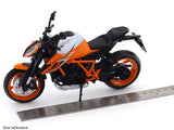 KTM 1290 Super Duke R Orange 1:12 MSZ Licensed Diecast Scale Model Bike Collectible