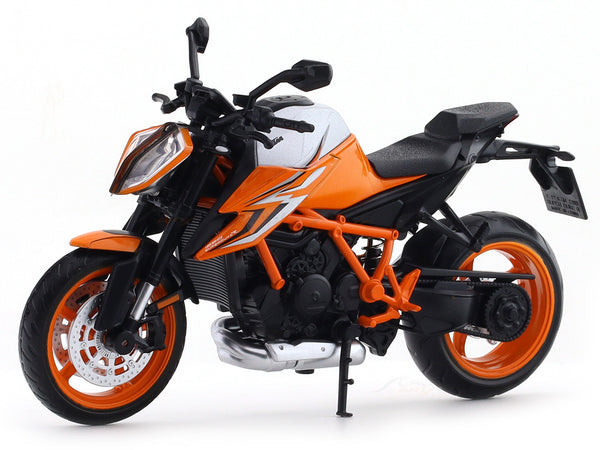 KTM 1290 Super Duke R orange 1:12 MSZ licensed diecast scale model bike collectible in India from Scale Arts