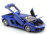 Lamborghini Aventador Coupe Blue 1:24 MSZ licensed diecast Scale Model car collectible