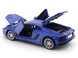 Lamborghini Aventador Coupe Blue 1:24 MSZ licensed diecast Scale Model car collectible