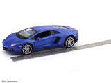 Lamborghini Aventador Coupe Blue 1:24 MSZ licensed diecast Scale Model car collectible