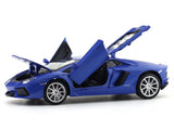 Lamborghini Aventador Coupe Blue 1:24 MSZ licensed diecast Scale Model car collectible