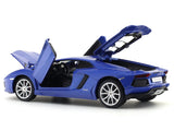 Lamborghini Aventador Coupe Blue 1:24 MSZ licensed diecast Scale Model car collectible