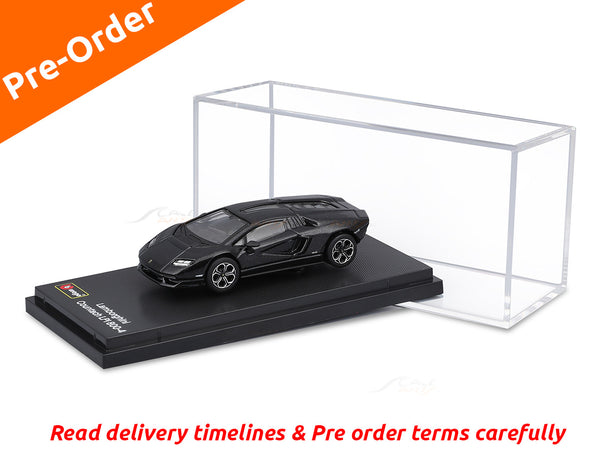 PreOrder : Lamborghini Countach LPI 800-4 Black 1:64 Bburago licensed diecast scale model car collectible