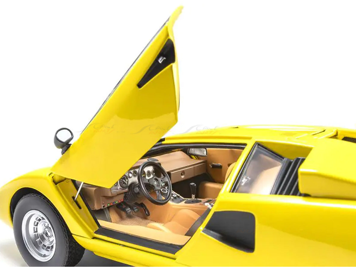 Lamborghini Countach LP400 Yellow 1:18 Kyosho Premium Licensed