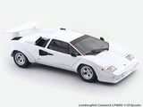 Lamborghini Countach LP400S White 1:18 Kyosho Premium Licensed Diecast Scale Model Car Collectible