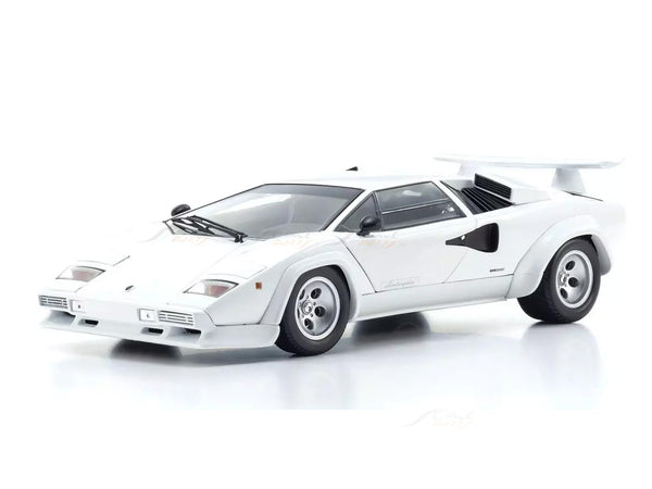 Lamborghini Countach LP400S White 1:18 Kyosho Premium Licensed Diecast Scale Model Car Collectible