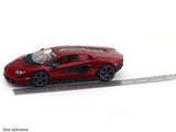 Lamborghini Countach LPI 800-4 red 1:24 Bburago with Acrylic Case Licensed Diecast Scale Model Car Collectible