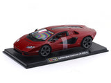 Lamborghini Countach LPI 800-4 red 1:24 Bburago with Acrylic Case Licensed Diecast Scale Model Car Collectible