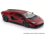 Lamborghini Countach LPI 800-4 red 1:24 Bburago with Acrylic Case Licensed Diecast Scale Model Car Collectible