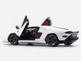 Lamborghini Countach LPI 800-4 white 1:24 Bburago with Acrylic Case Licensed Diecast Scale Model Car Collectible