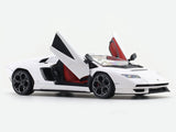 Lamborghini Countach LPI 800-4 white 1:24 Bburago with Acrylic Case Licensed Diecast Scale Model Car Collectible