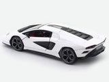 Lamborghini Countach LPI 800-4 white 1:24 Bburago with Acrylic Case Licensed Diecast Scale Model Car Collectible