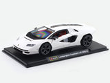 Lamborghini Countach LPI 800-4 white 1:24 Bburago with Acrylic Case Licensed Diecast Scale Model Car Collectible