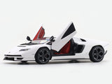 Lamborghini Countach LPI 800-4 white 1:24 Bburago with Acrylic Case Licensed Diecast Scale Model Car Collectible