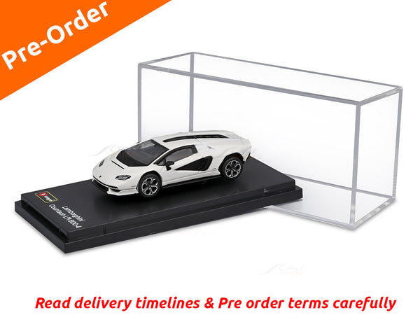 PreOrder :  Lamborghini Countach LPI 800-4 White 1:64 Bburago licensed diecast scale model car collectible