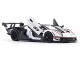 Lamborghini Essenza SCV12 White 1:24 Bburago with Acrylic Case Licensed Diecast Scale Model Car Collectible