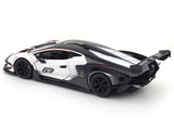 Lamborghini Essenza SCV12 White 1:24 Bburago with Acrylic Case Licensed Diecast Scale Model Car Collectible