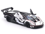 Lamborghini Essenza SCV12 White 1:24 Bburago with Acrylic Case Licensed Diecast Scale Model Car Collectible