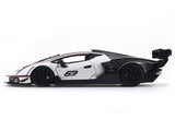 Lamborghini Essenza SCV12 White 1:24 Bburago with Acrylic Case Licensed Diecast Scale Model Car Collectible