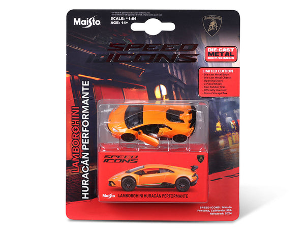 PreOrder : Lamborghini Huracan Performante orange 1:64 Maisto licensed diecast scale model car