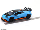 Lamborghini Huracan STO Blue 1:24 MSZ licensed diecast Scale Model car collectible