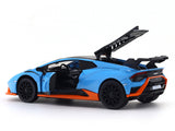 Lamborghini Huracan STO Blue 1:24 MSZ licensed diecast Scale Model car collectible