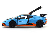 Lamborghini Huracan STO Blue 1:24 MSZ licensed diecast Scale Model car collectible