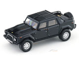 Lamborghini LM002 Black 1:64 Shadow Pro diecast model car collectible with acrylic display case