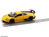 Lamborghini Murcielago LP670-4 SV Yellow 1:33-42 RMZ City licensed pull back car scale model