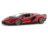 Lamborghini Sian FKP 37 with Acrylic Case 1:24 Bburago Licensed Diecast Scale Model Car Collectible