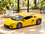 Lamborghini Temerario Yellow with Clear Case 1:24 Bburago Licensed Diecast Scale Model Car | Hybrid Supercar Collectible | Buy in India
