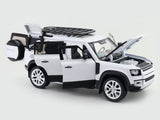 Land Rover Defender 110 White 1:18 HMB Licensed Diecast Scale Model SUV Collectible | British 4x4 | Buy in India