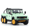 Land Rover Defender 6x6 light green 1:64 GCD diecast scale model car miniature collectible