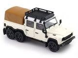 Land Rover Defender 6x6 off white 1:64 GCD diecast scale model car miniature collectible