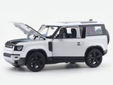 Land Rover Defender 90 white 1:24 Welly Licensed Diecast Scale Model Car Collectible