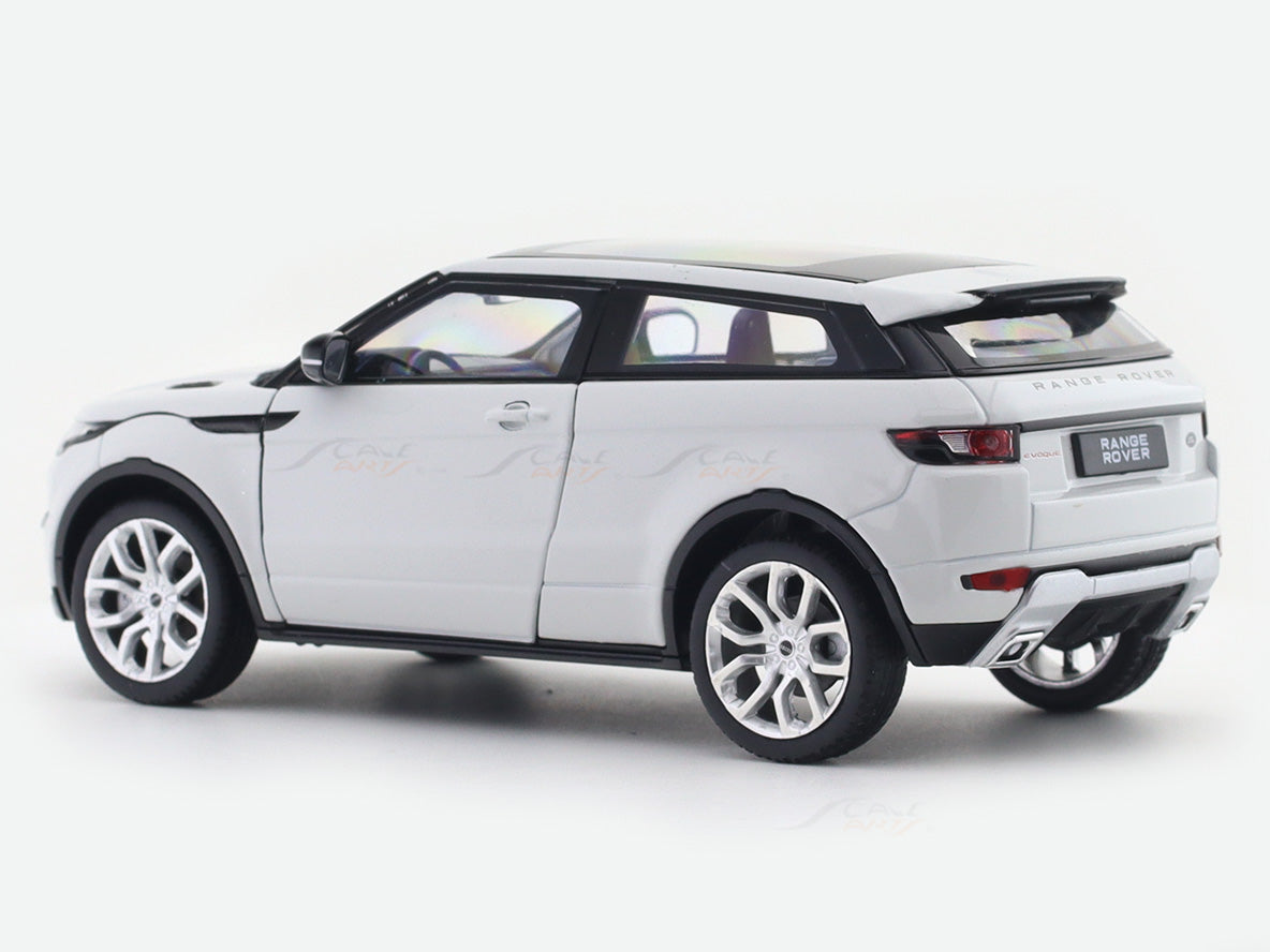 Land Rover Range Rover Evoque white 1:24 Welly Licensed Diecast Scale ...